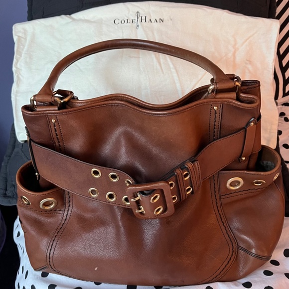 Boho Style All Leather Cole Hann Handbag